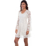 Scully - Womens Lace Dress W/Flare Sleeves