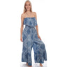 Scully - Womens Bandana Print Jumpsuit Ruffle Top