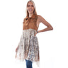 Scully - Womens Micro Fiber Vest W/Printed Lace