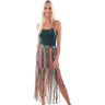 Scully - Womens Microfiber Serape Print Skirt W/Frin