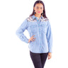 Scully - Womens Horse Print Denim Top
