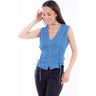 Scully - Womens Vest With Side Lace Up