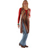 Scully - Womens Short Serape Vest W/Long Fringe