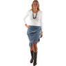 Scully - Womens Fringe Trim Skirt