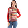 Scully - Womens Leather Trim Serape Vest