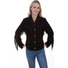 Scully - Womens Fringe/Lacing Jacket