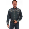 Scully - Mens Diamond & Scroll Emb. Shirt