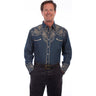 Scully - Mens Floral Emb. Shirt