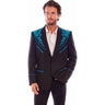 Scully - Mens Floral Emb. Blazer