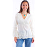 Scully - Womens Plunging Neck Line W/Bell Sleeves Top
