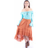 Scully - Womens Hi/Lo Skirt With Ruffle Bottom