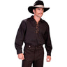 Scully - Mens Leather Lace Up Front Shirt