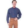 Scully - Mens Dobby Stripe Shirt