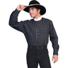 Scully - Mens Flur Stripe Notch Collar Shirt