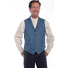 Scully - Mens Herringbone Point Bottom Vest