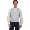 Scully - Mens Mini Herringbone Double Breasted Ves