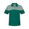 Adidas - Mens A213 Heathered 3-Stripes Colorblock Polo