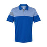 Adidas - Mens A213 Heathered 3-Stripes Colorblock Polo