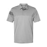 Adidas - Mens A213 Heathered 3-Stripes Colorblock Polo