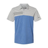 Adidas - Mens A508 Heathered Colorblock 3-Stripes Polo