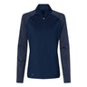 Adidas - Womens A521 Stripe Block Quarter-Zip Pullover