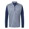Adidas - Mens A522 Heather Block Print Quarter-Zip Pullover