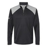 Adidas - Mens A532 Textured Mixed Media Quarter-Zip Pullover