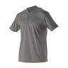 Alleson Athletic - Kids 522Mmy Baseball Two Button Henley Jersey