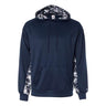 Badger - Mens 1464 Digital Camo Colorblock Performance Fleece Hooded Sweatshirt