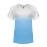 Badger - Womens 4207 V-Neck Ombre T-Shirt