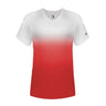 Badger - Womens 4207 V-Neck Ombre T-Shirt