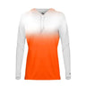 Badger - Womens 4208 Ombre Long Sleeve Hooded T-Shirt