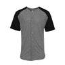Badger - Mens 4950 Triblend Full Button T-Shirt