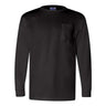 Bayside - Mens 3055 Union-Made Long Sleeve T-Shirt With A Pocket