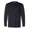 Bayside - Mens 3055 Union-Made Long Sleeve T-Shirt With A Pocket