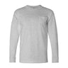 Bayside - Mens 8100 Usa-Made Long Sleeve T-Shirt With A Pocket