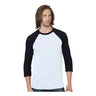 Bayside - Mens 9525 Triblend Three-Quarter Sleeve Raglan Tee
