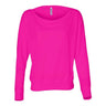 Bella + Canvas - Womens 8850 Flowy Off Shoulder Long Sleeve Tee