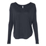 Bella + Canvas - Womens 8852 Flowy 2X1 Ribbed Long Sleeve Tee