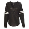 Boxercraft - Womens T17 Slub Jersey Varsitee V-Neck Long Sleeve T-Shirt