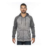 Burnside - Mens 8660 Performance Raglan Full-Zip Sweatshirt