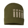 Cap America - Mens Rk12 Usa-Made Patriotic Cuffed Beanie