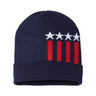 Cap America - Mens Rk12 Usa-Made Patriotic Cuffed Beanie