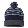 Cap America - Mens Rkl12 Usa-Made Striped Beanie