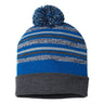 Cap America - Mens Rkl12 Usa-Made Striped Beanie