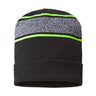 Cap America - Mens Rkv12 Usa-Made Variegated Striped Cuffed Beanie