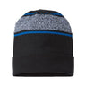 Cap America - Mens Rkv12 Usa-Made Variegated Striped Cuffed Beanie