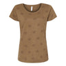 Code Five - Womens 3629 Star Print Scoop Neck Tee