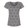 Code Five - Womens 3629 Star Print Scoop Neck Tee
