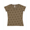 Code Five - Womens 3629 Star Print Scoop Neck Tee